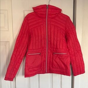 MICHAEL by Michael Kors Pink Quilted Puffer Jacket Size Large